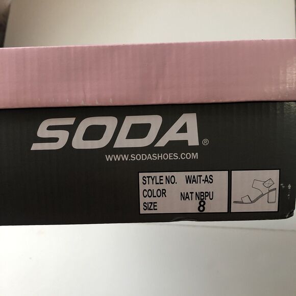 SODA Wait-AS Chucky Heel Sandals Size 8 - Picture 6 of 11